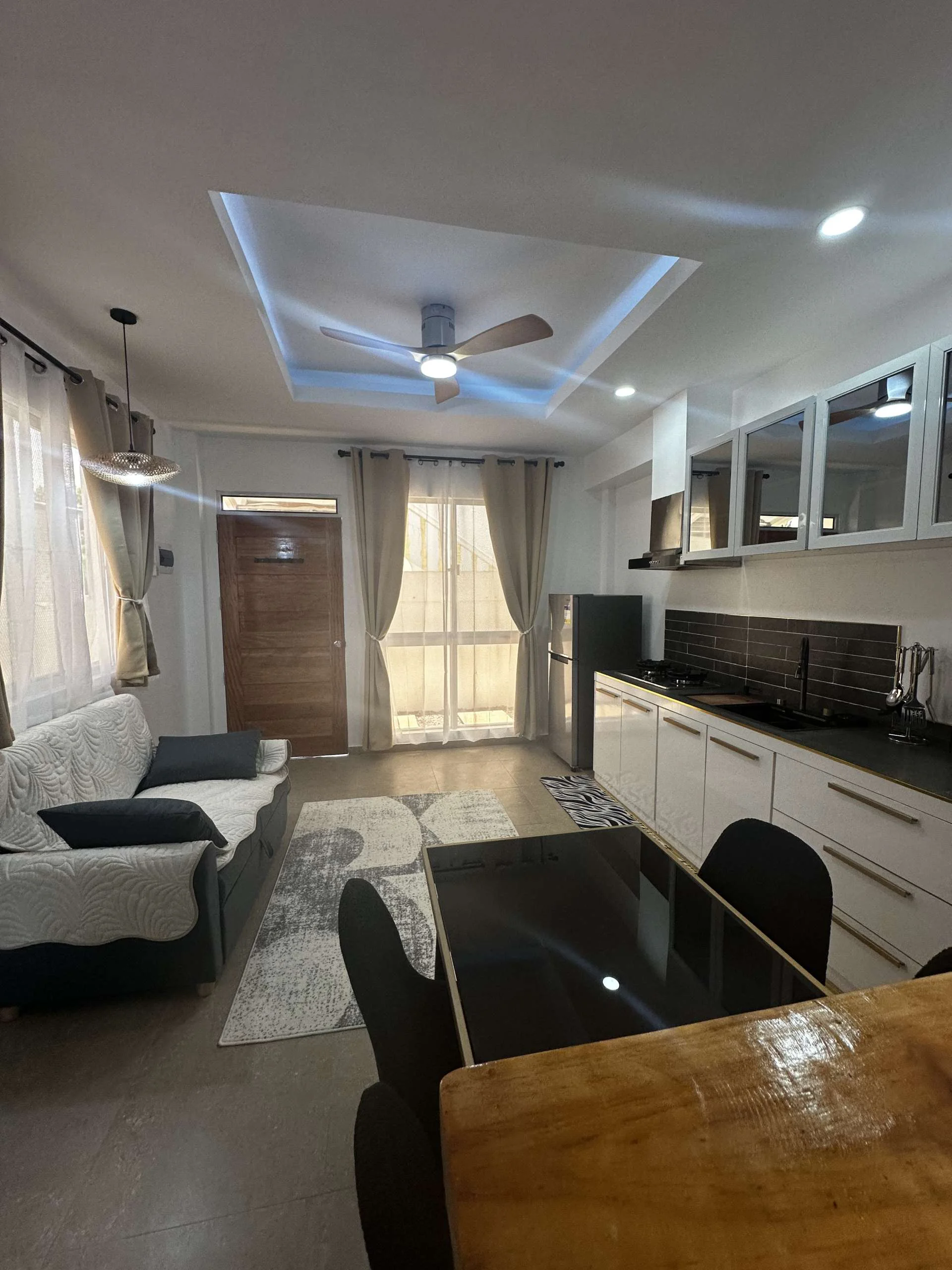 Living Room with Kitchen Hero House Bantayan island apartment Mango
