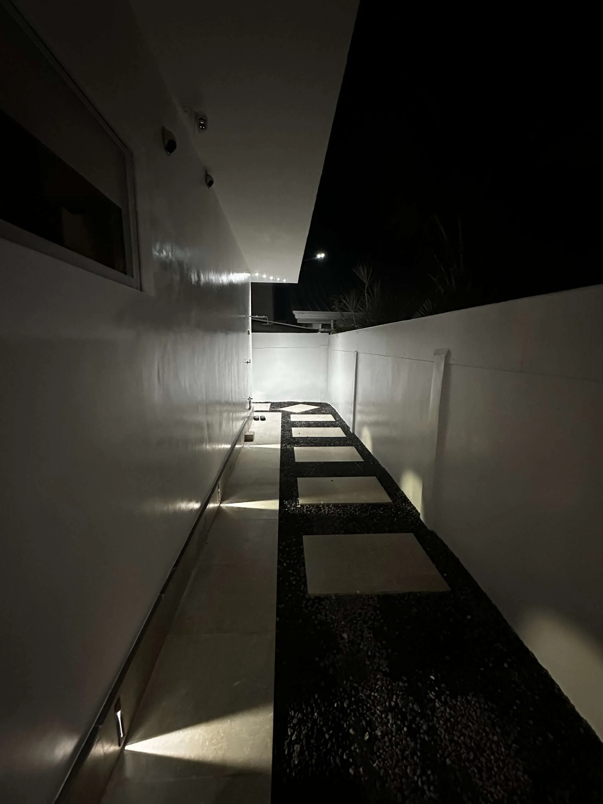 hero house bantayan walking area in the night with light