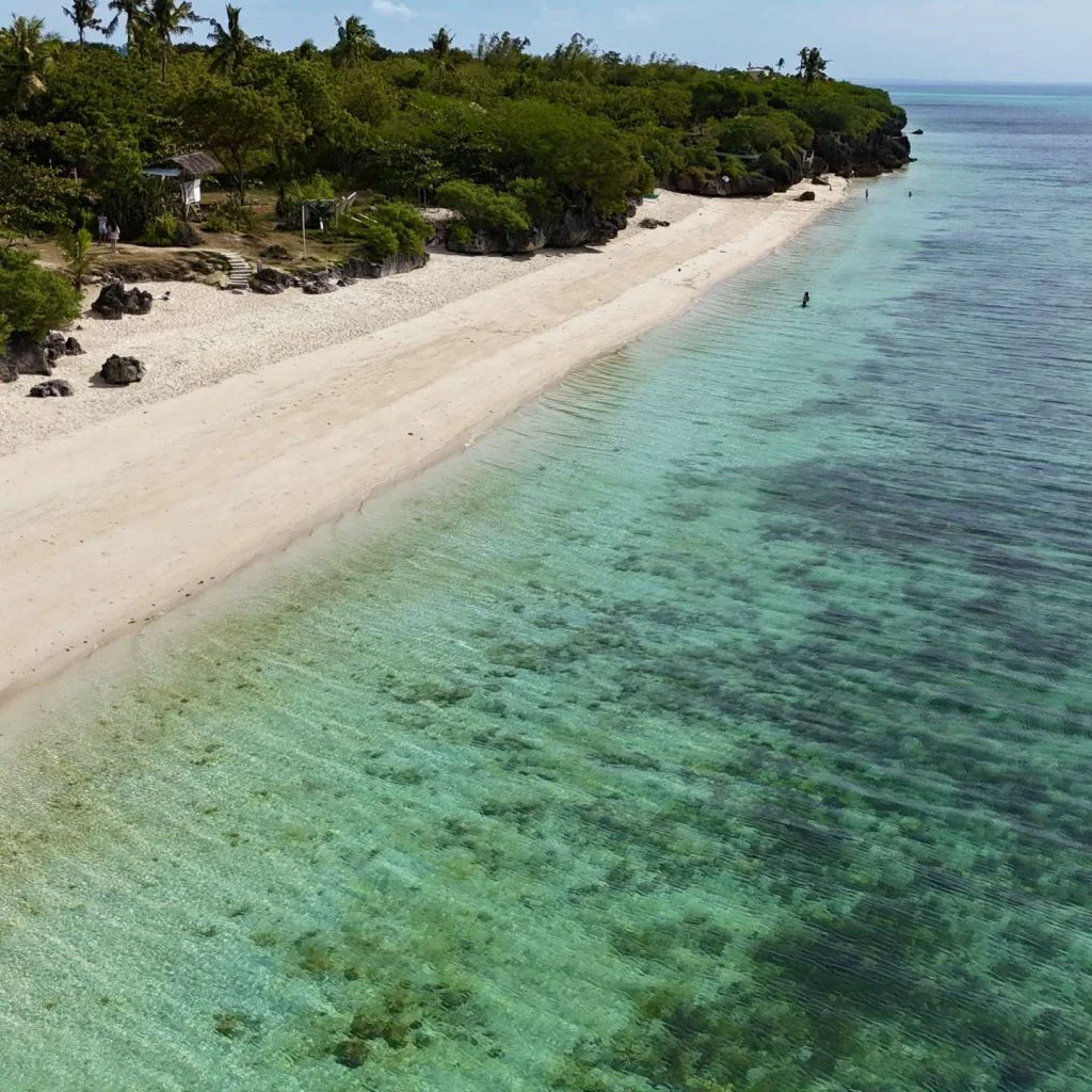 Hero House Bantayan near Sandira beach drone seaview