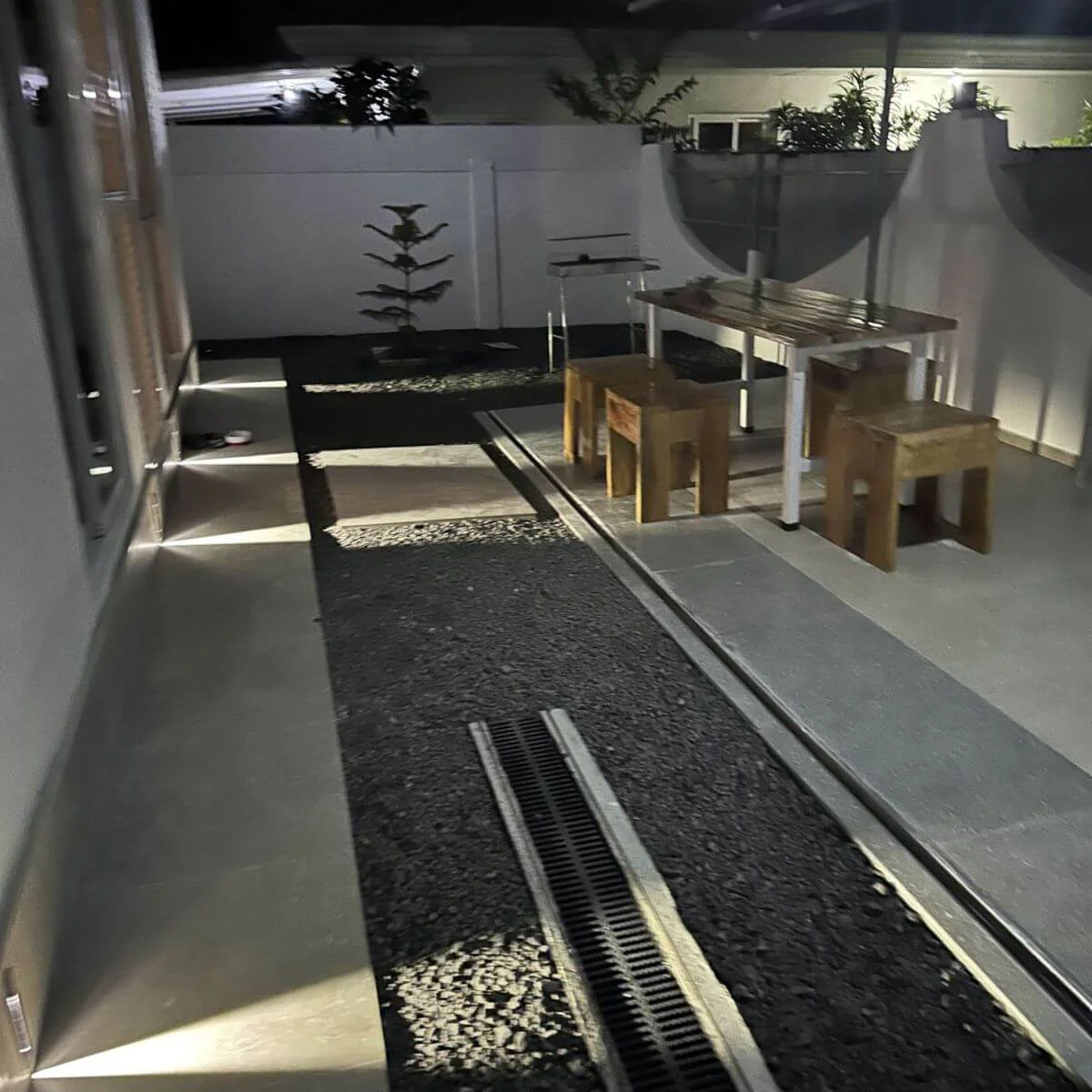 Hero house Bantayan patio entrance Papaya apartment in the night with light effect