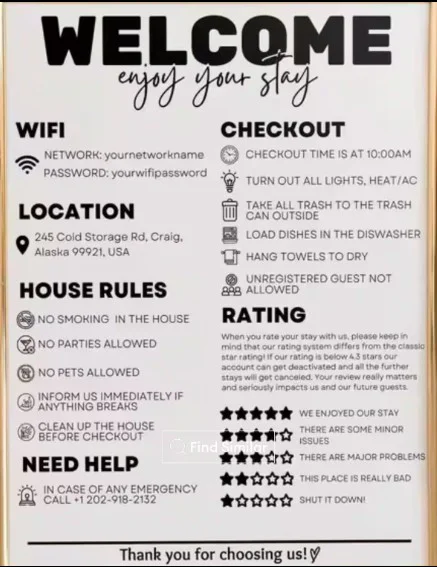 No smoking inside the apartment No parties or loud music Registered guests only Please report any damage immediately Keep the apartment reasonably clean